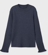 NMFVIANNA LS Slim Knit Blå