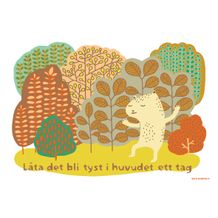 låta det bli tyst i huvudet