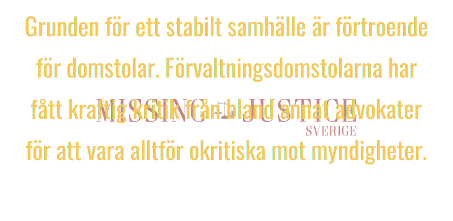7 av 11 Grunden för ett stabilt samhälle är förtroende.