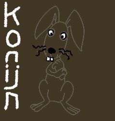 animal-outline-for-ugly-rabbit-vector-15095182