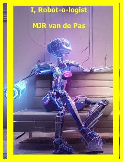 blue robot on sofa