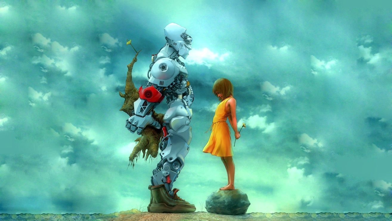 girl_robot_flowers_gift_299_1920x1080