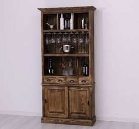 #218 Bar back in deep brushed finish