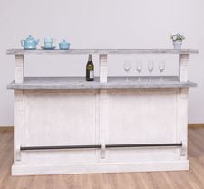 #681-Bar counter in deep brushing finish