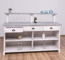 #681-Bar with three drawers deep brushing