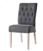 #1702 Stuhl-Grau Stoff