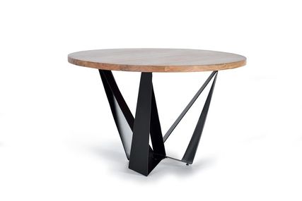 Akazia Holz Esstisch 120 cm D