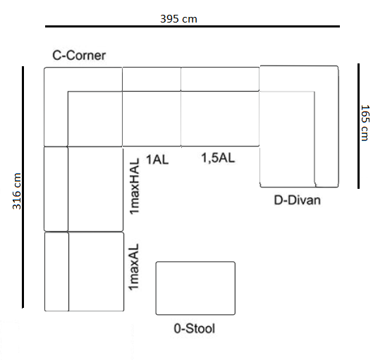 Bloom biger-Box 316x395x165cm