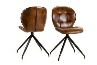 #1706 Stuhl-PU Cognac