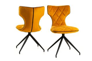 #1808 Stuhl-Gelb Stoff