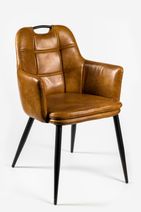 #1809 Stuhl-Cognac PU
