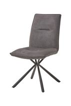 #1918 Stuhl-Grau Stoff