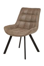 #2102 Stuhl-Braun Stoff