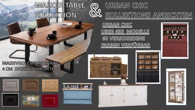 WALKER TABLE + CABINETS DE