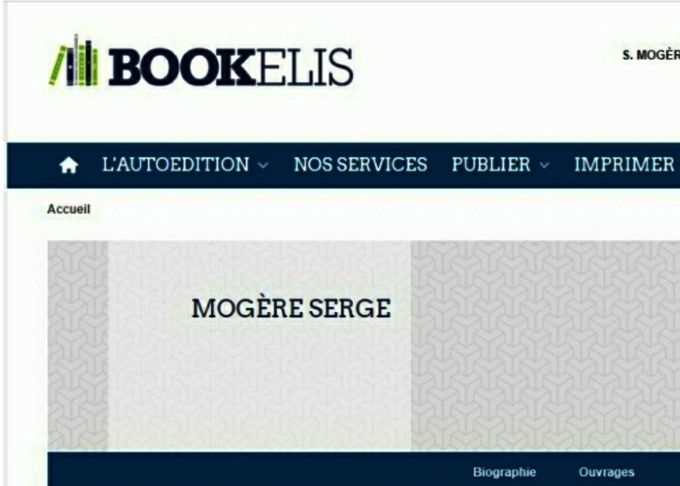 Site BOOKELIS Biblio & publications  Serge Mogère