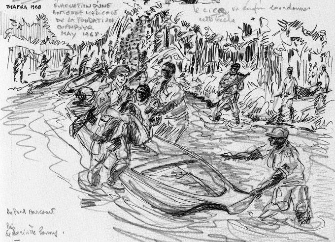 près de la rivière Bonny - Biafra 1968