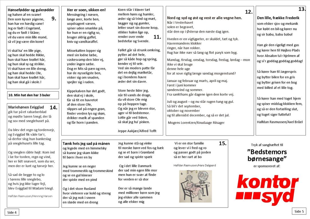 Bedstemors børnesang til mojnasta 4