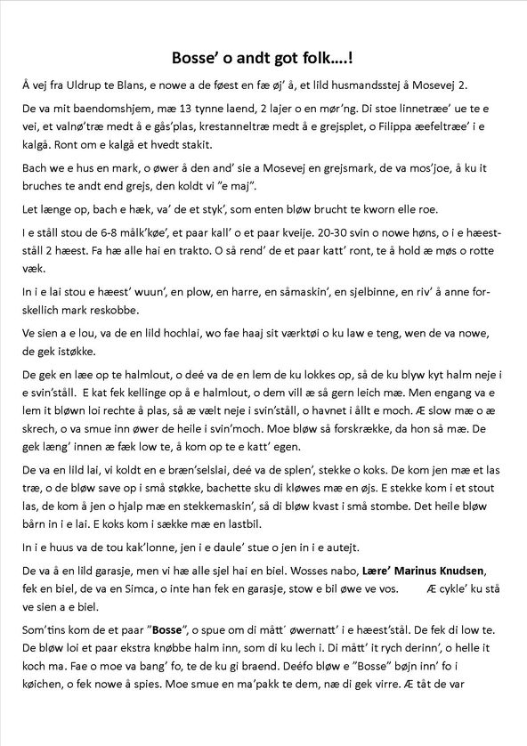 Bosse o andt got folk side 1/5