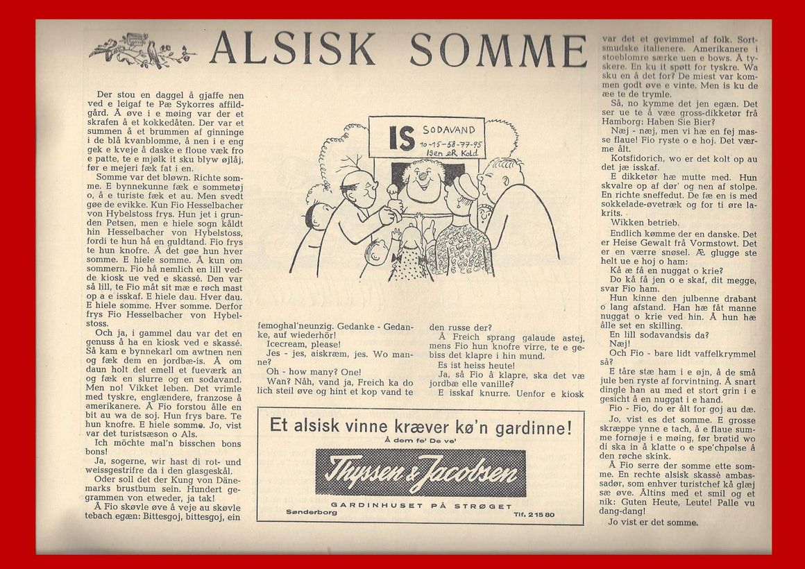 Alsisk somme 1960 til mojnasta