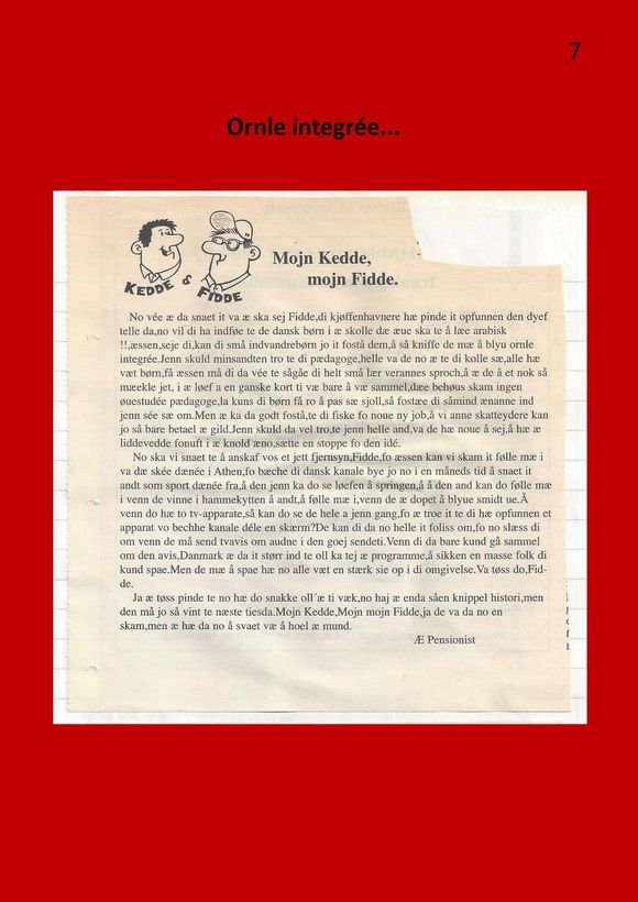 7 Mojn Kedde mojn Fidde til mojnasta