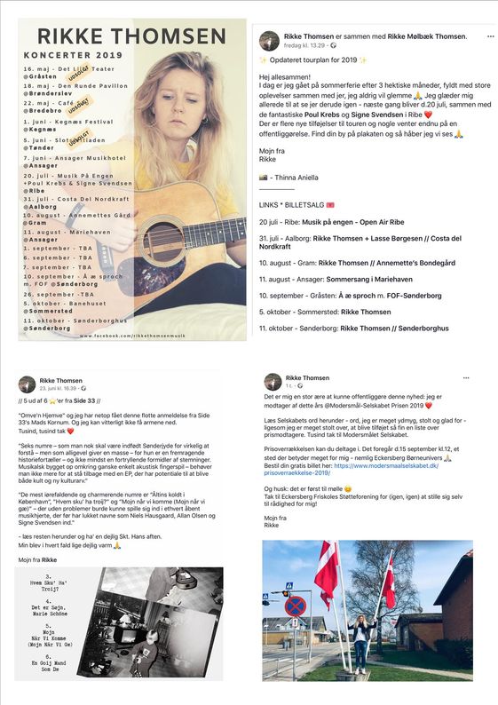Rikke Facebook opslag