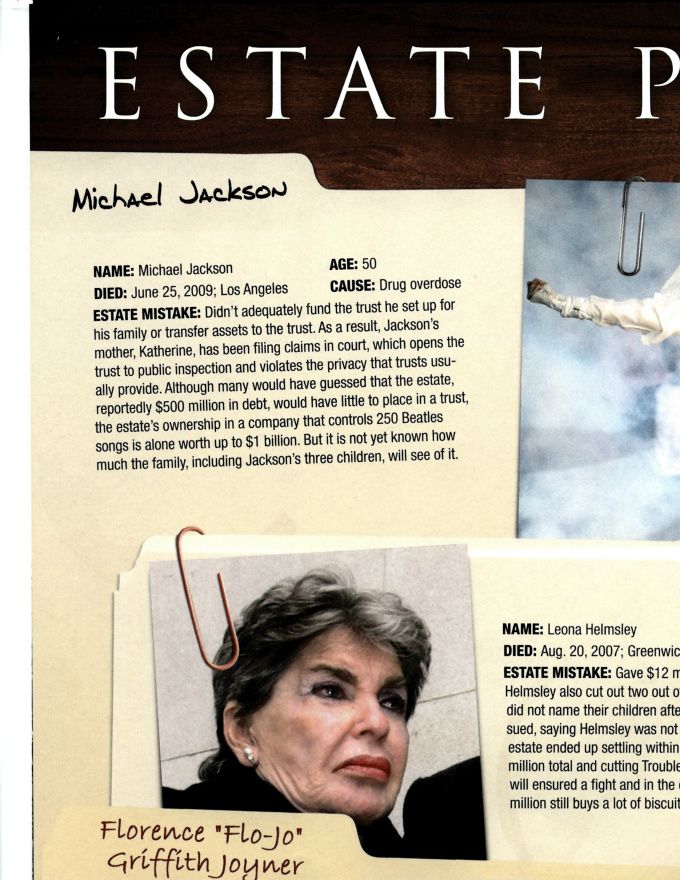 Famous People Bad Estate Planning