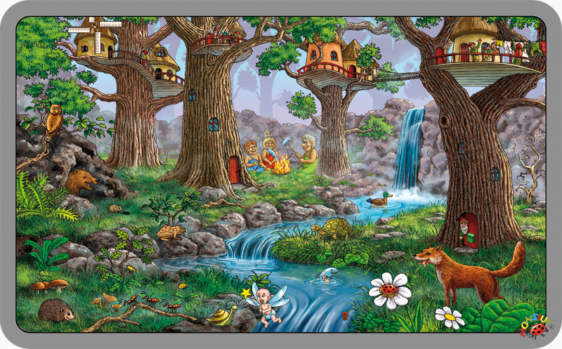 Elves and trolls carpet