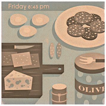 It’s Friday, fredagsmys! illustration #grafiatekija