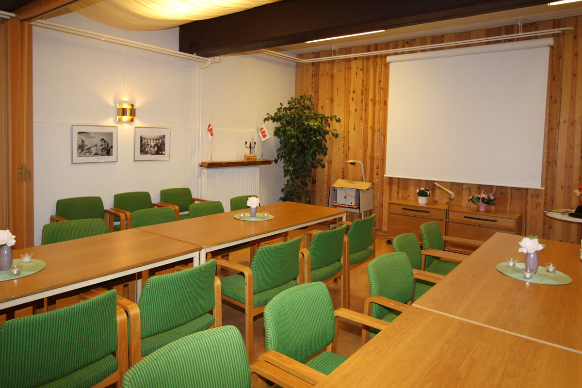 Rummets främre del.