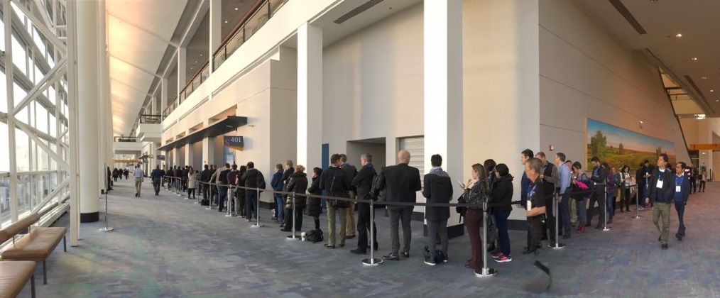 RSNA 2018 Waiting at 7:00 to get in!