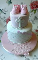 bootie christening cake
