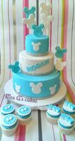 minnie christening cake