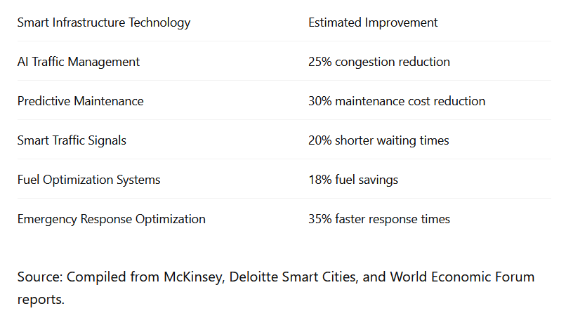 smart infrastructure road