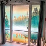 Glasdekoration med printet matteret folie 02