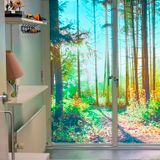 Glasdekoration med printet matteret folie 03