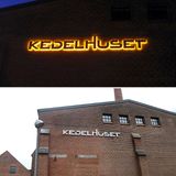 Lysskilt til Kedelhuset