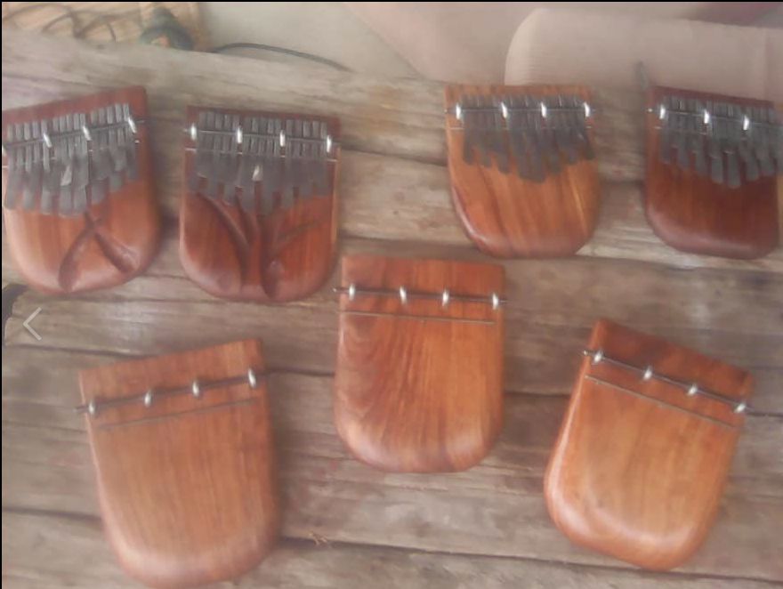 By Ivan Mucavele (Moto M'jinja) -a new series of mbiras under construction (Mukhambira)