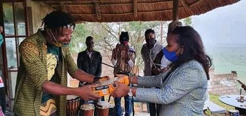 Visit of the Mozambican Minister of Culture, Eldevina Material, to Mukhambira, on the 1st of October 2020