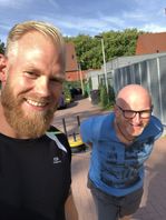 Berry knapen met de sled