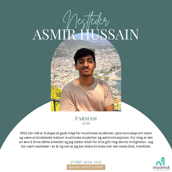 Nestleder Asmir Hussain