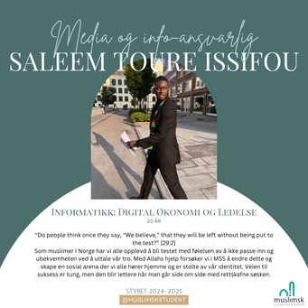 Media og Info-ansvarlig Saleem Toure Issifou