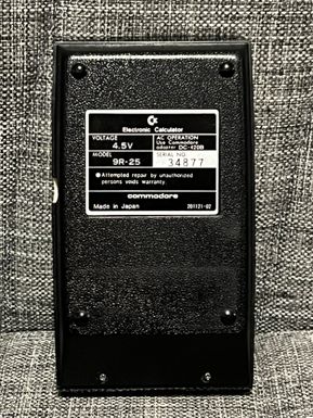 Commodore Calculator Back