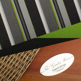 Green Grey Black Stripe