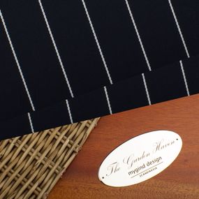 Navy Blue Pinstripe