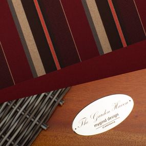 Burgundy Tan Stripe
