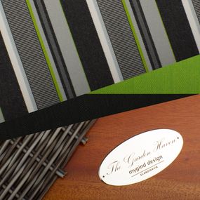 Green Grey Black Stripe