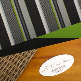 Green Grey Black Stripe