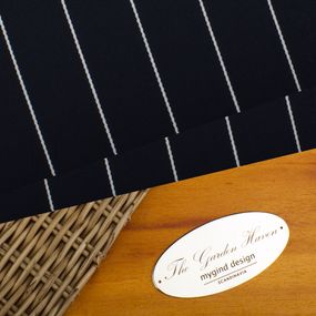 Navy Blue Pinstripe