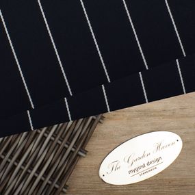 Navy Blue Pinstripe