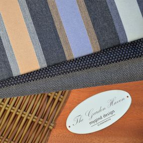 Azur Blue Tan Stripe